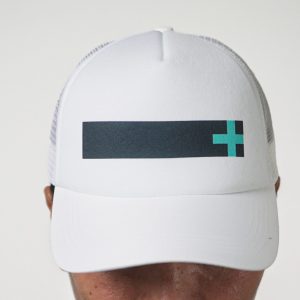 Minimalist White Trucker Cap