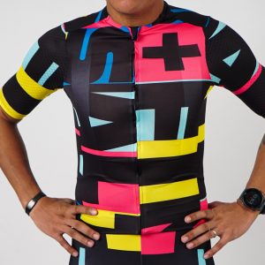 S+F TEAM Seamless Neon Cycling Kit